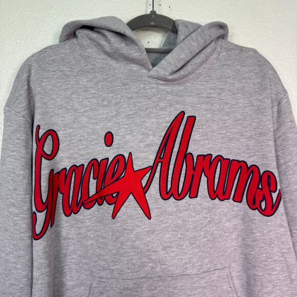 Gracie Abrams Hoodie Small The Secret Of Us Tour Concert Merch Red Star Soft - Picture 4 of 9